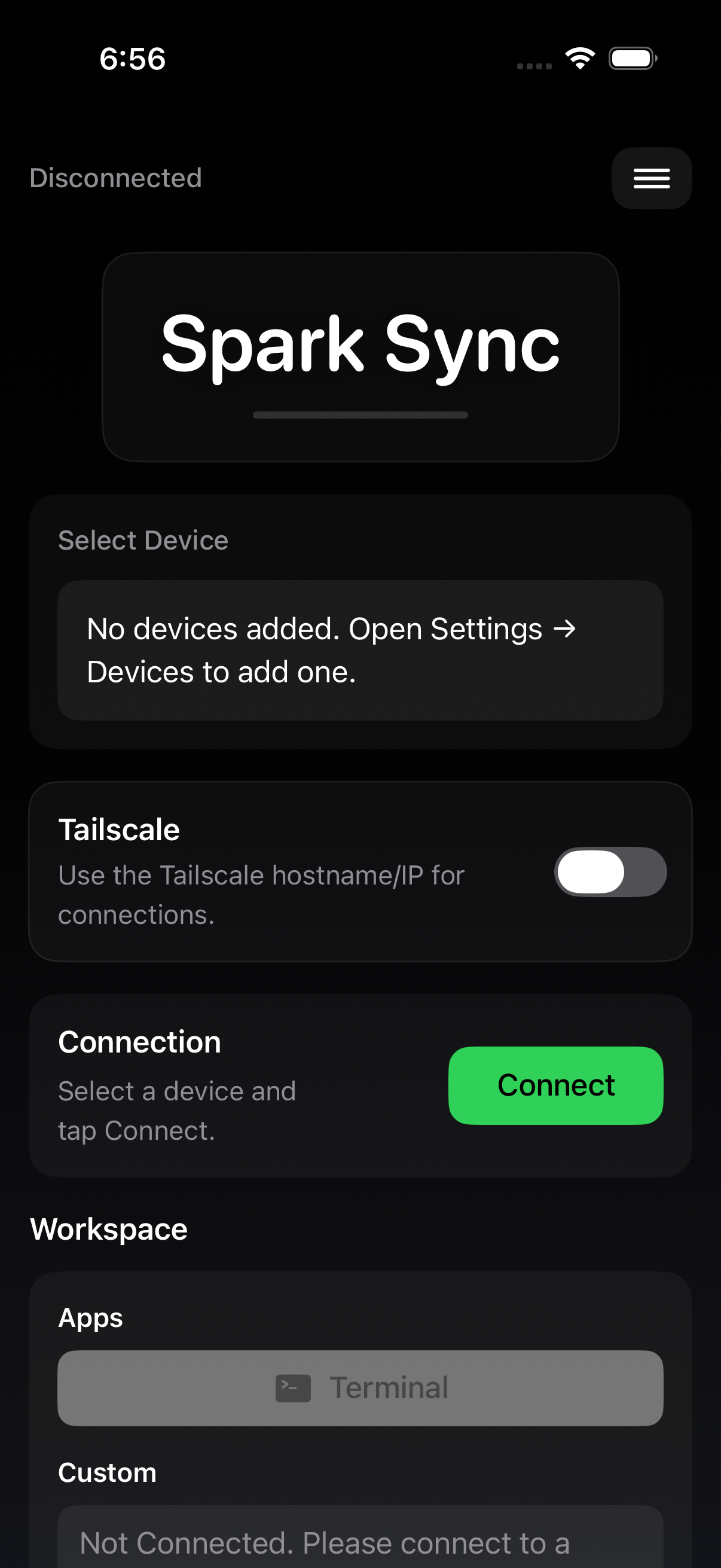 SparkSync Mobile screenshot Simulator Screenshot - iPhone 17 Pro - 2026-01-30 at 06.56.37.png